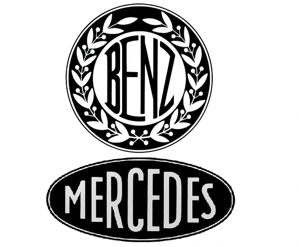 Стари лога на Benz и Mercedes.
